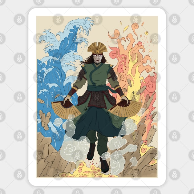 Avatar Kyoshi Magnet by Silentrebel